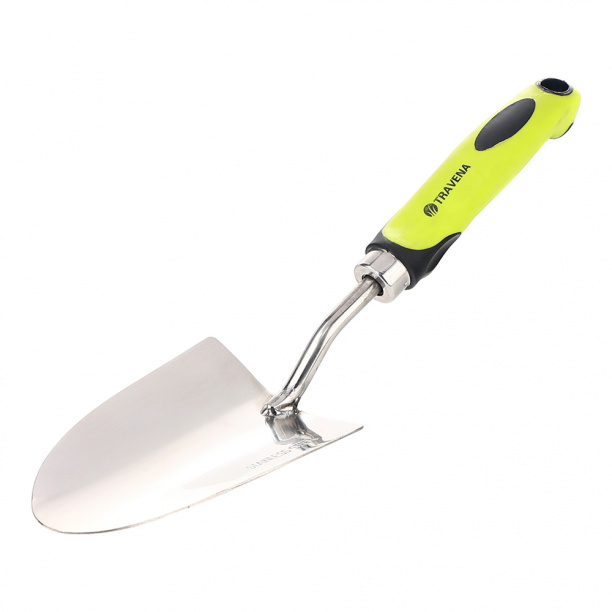 Совок садовый TRAVENA широкий из нержавеющей стали от магазина ЛесКонПром.ру