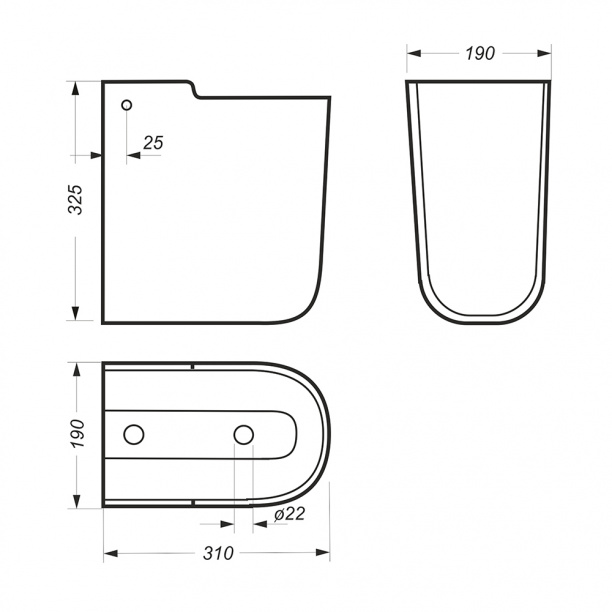 Полупьедестал для раковины SANITA LUXE Best от магазина ЛесКонПром.ру