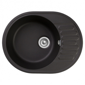 Мойка для кухни Granfest Quarz 620х480 мм кварцевая цвет черный