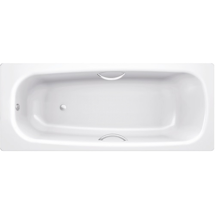 Стальная ванна BLB Universal HG B75H 170x75 с отверстиями для ручек без гидромассажа с шумоизоляцией от магазина ЛесКонПром.ру