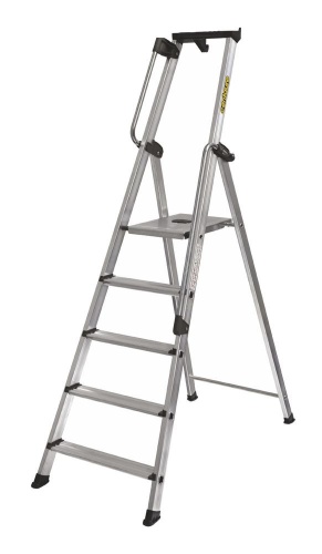 Стремянка алюминиевая профессиональная с поручнями Centaure 7 ступеней PRO XL (арт.270207) от магазина ЛесКонПром.ру