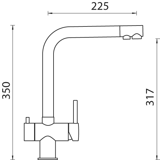 Кухонный смеситель WELLUS new 710556 SCHOK от магазина ЛесКонПром.ру