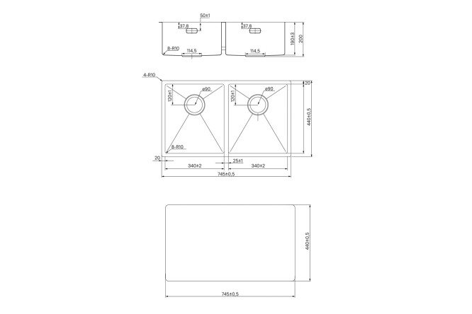 Мойка врезная IDDIS Edifice 80550583 от магазина ЛесКонПром.ру