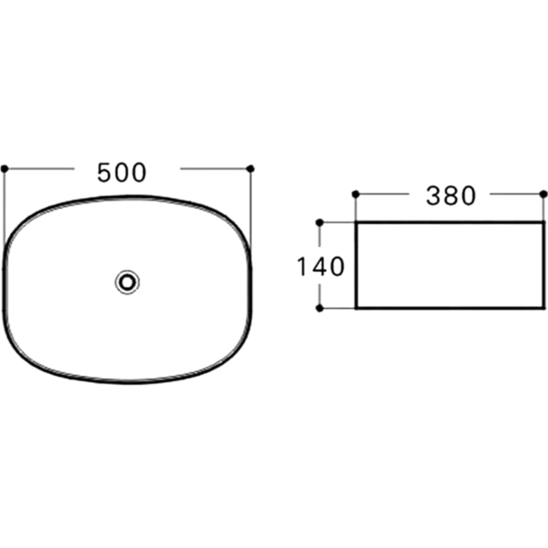 Раковина-чаша Vincea 50 VBS-305 Белая от магазина ЛесКонПром.ру