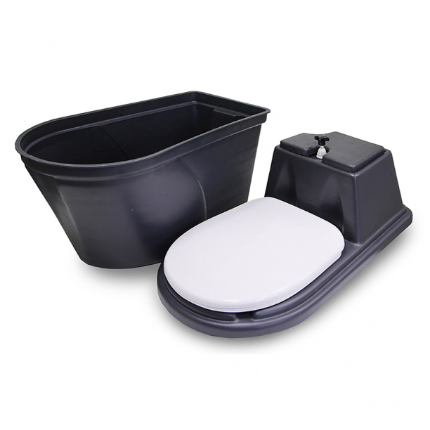 Биотуалет торфяной Практик 40 л компостирующий от магазина ЛесКонПром.ру