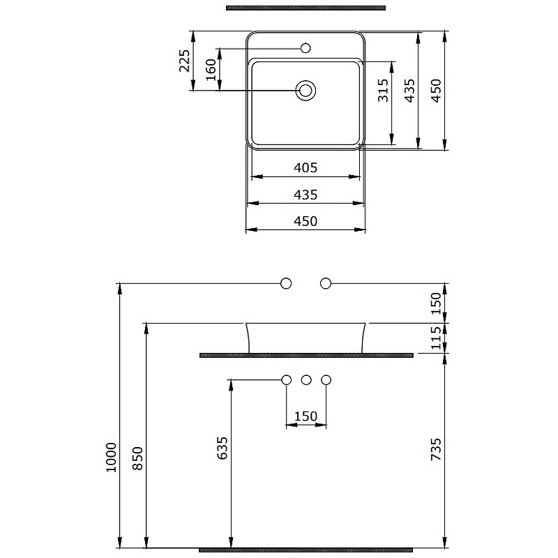 Раковина Berges Ego SL 45 182014 Белая глянцевая от магазина ЛесКонПром.ру
