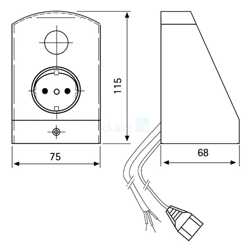 Блок ALPHA (выключатель-розетка) от магазина ЛесКонПром.ру