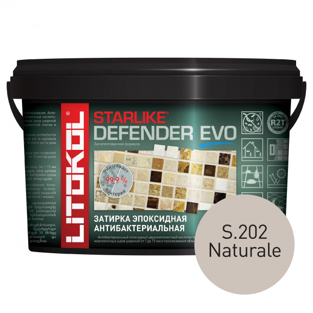Эпоксидная затирка LITOKOL STARLIKE DEFENDER EVO Бежевый 1 кг от магазина ЛесКонПром.ру