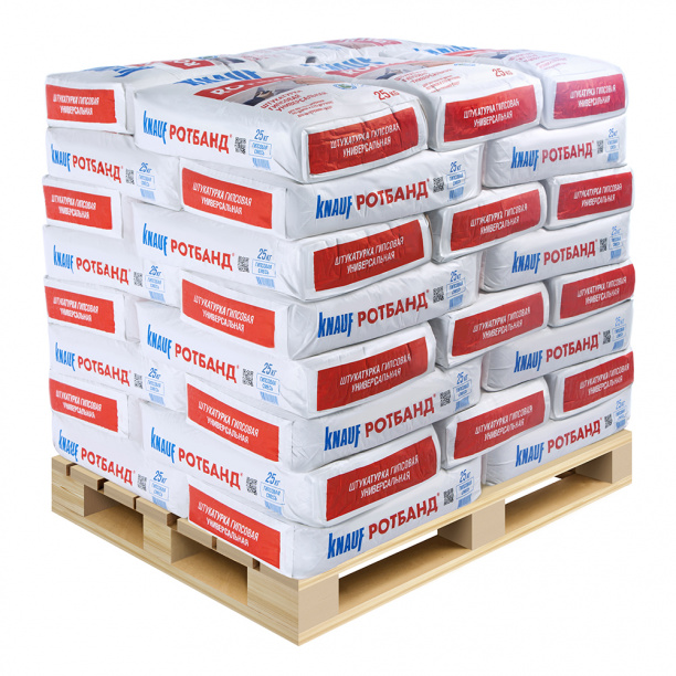 Гипсовая штукатурка КНАУФ-Ротбанд 25 кг от магазина ЛесКонПром.ру