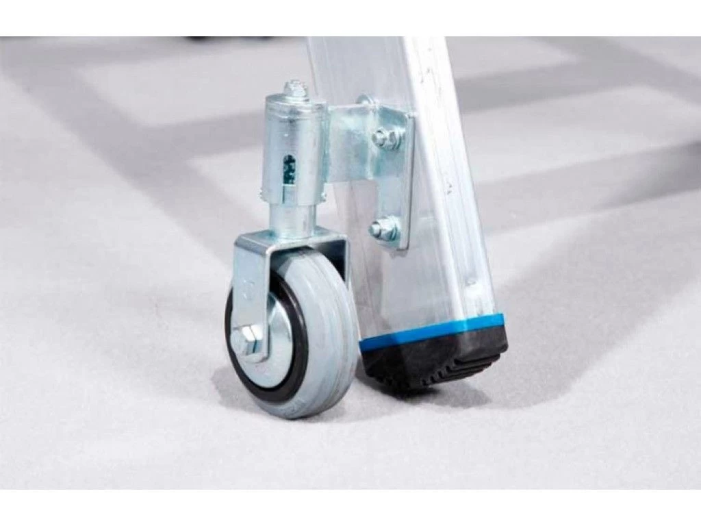 Стремянка алюминиевая двухсторонняя Krause Stabilo с роликами 2х8 ступеней (арт. 124869) от магазина ЛесКонПром.ру