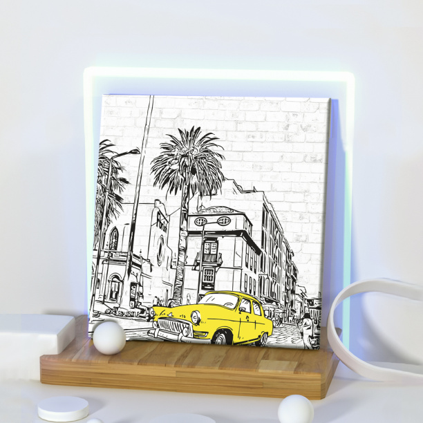 Картина на стекле Синее перо 40х50 см от магазина ЛесКонПром.ру