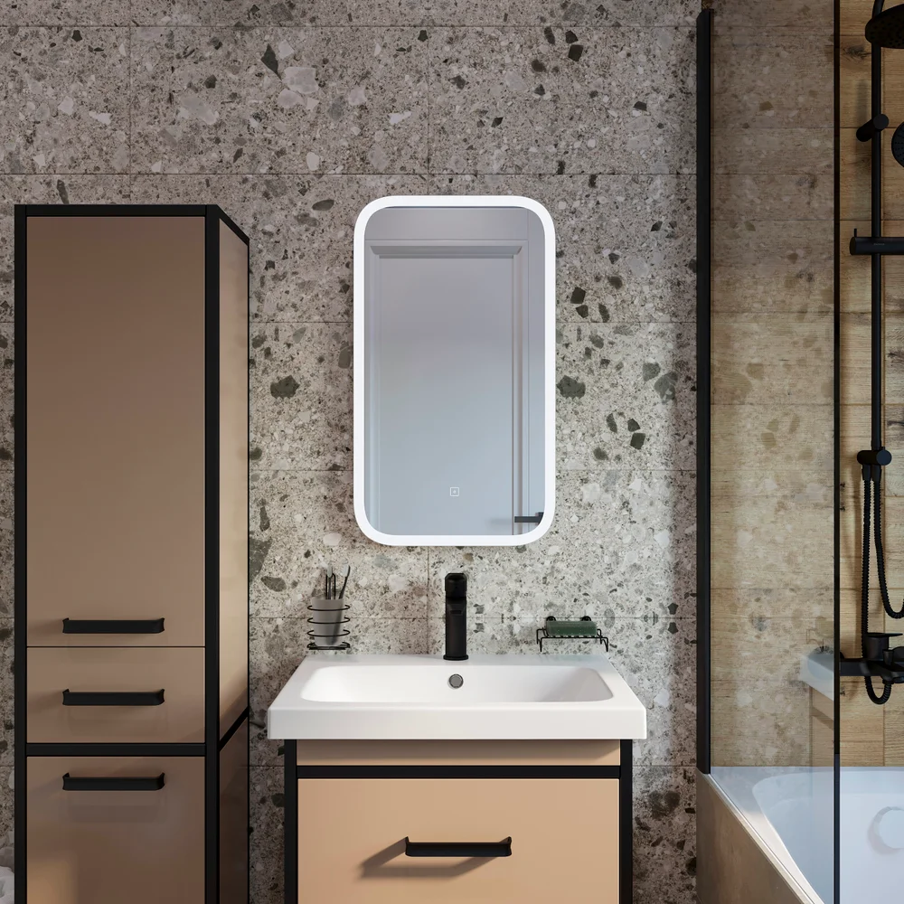 Зеркало DIWO Псков 40 с подсветкой от магазина ЛесКонПром.ру