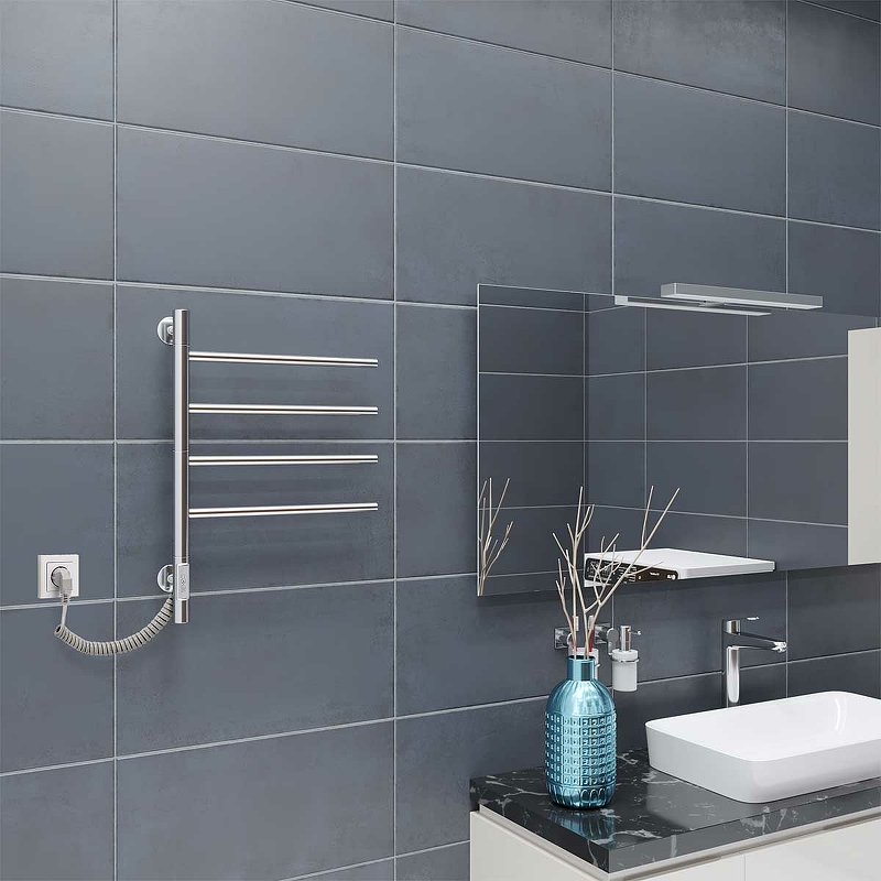 Электрический полотенцесушитель Vincea 43х60 VTD-1S1CE Хром от магазина ЛесКонПром.ру