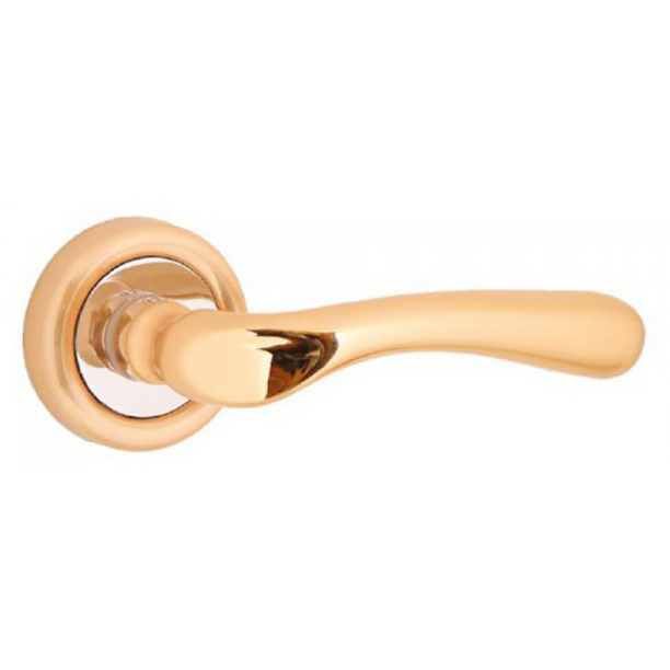 Дверные ручки Aron золото матовое от магазина ЛесКонПром.ру