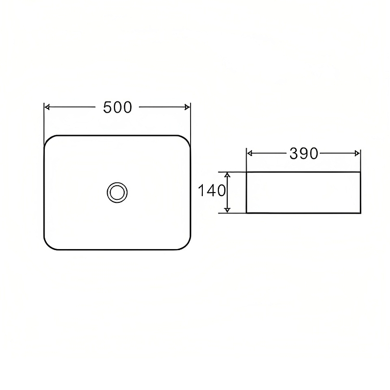 Раковина-чаша D&K Berlin 50 DT1431316 Белая от магазина ЛесКонПром.ру