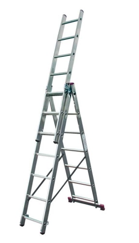 Лестница алюминиевая трехсекционая KRAUSE CORDA  3х7 арт.010377 от магазина ЛесКонПром.ру