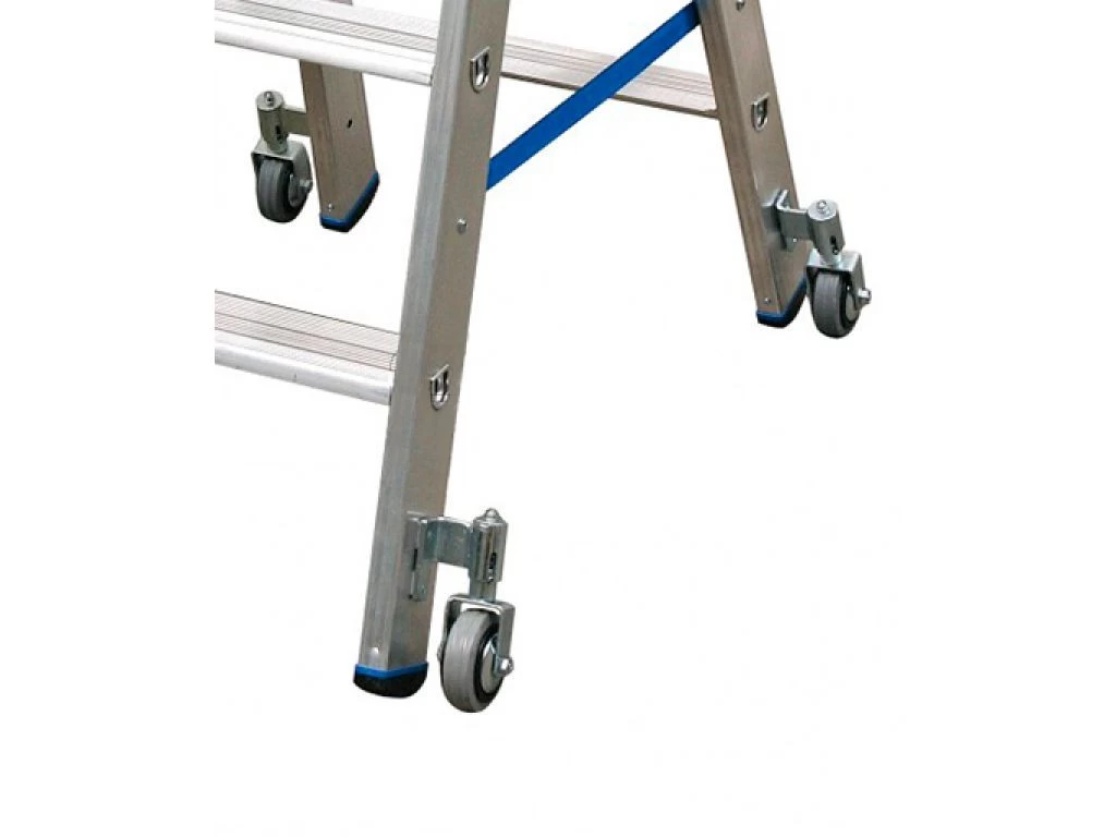 Стремянка алюминиевая Krause Stabilo с роликами 4 ступени (арт. 124616) от магазина ЛесКонПром.ру