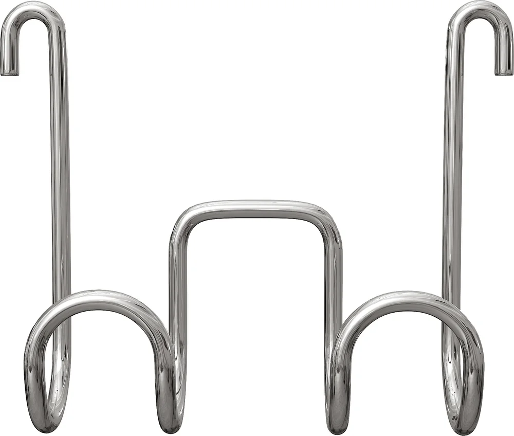 Крючок DIWO Смоленск П16537 двойной, хром от магазина ЛесКонПром.ру