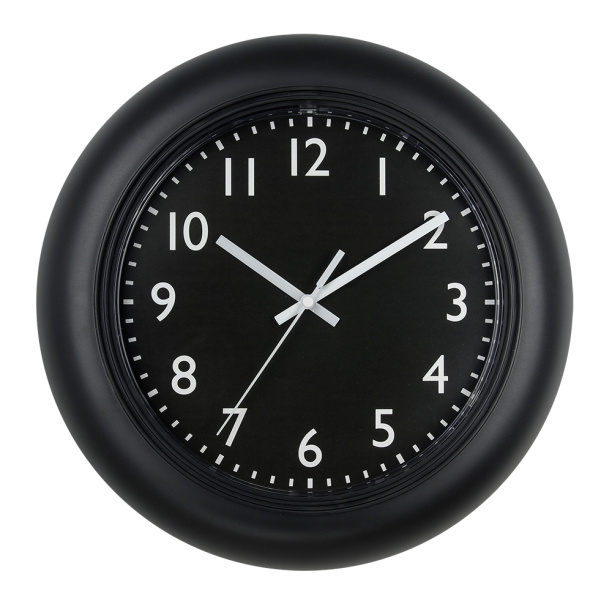 Часы настенные круглые Индастри d30 см черные от магазина ЛесКонПром.ру
