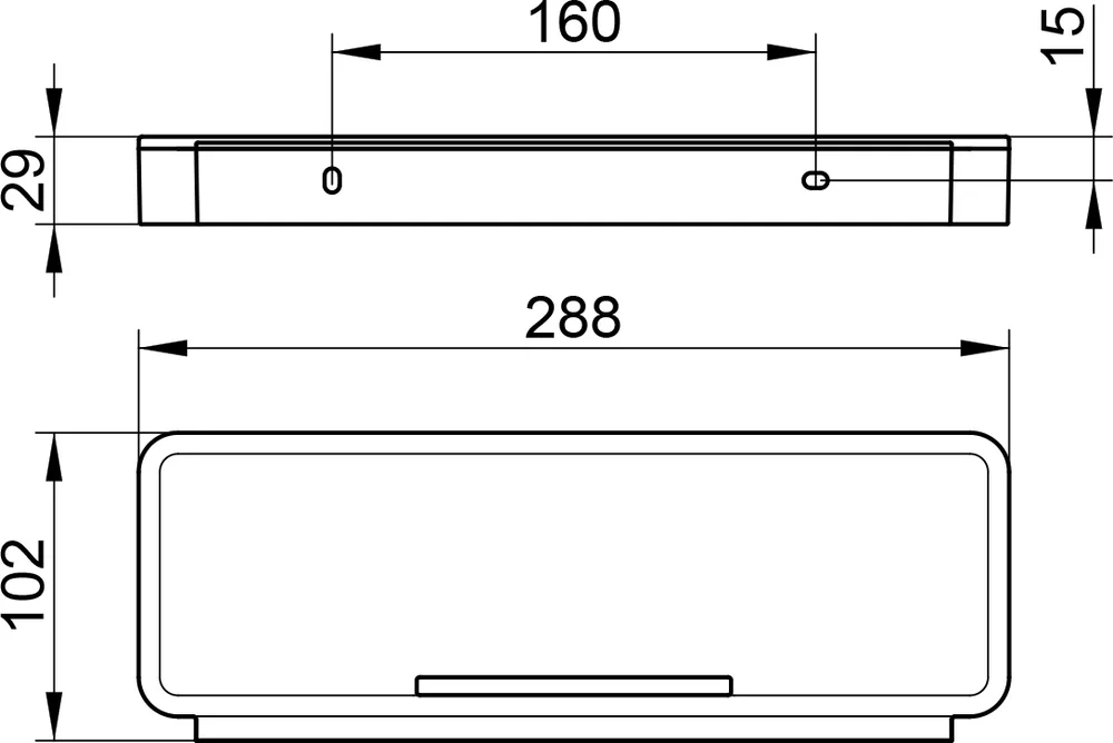 Полка Keuco Plan 14959 хром, белая от магазина ЛесКонПром.ру