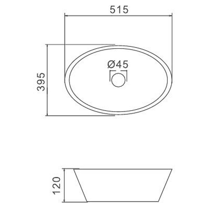Раковина-чаша Gappo 52 GT306 Белая от магазина ЛесКонПром.ру