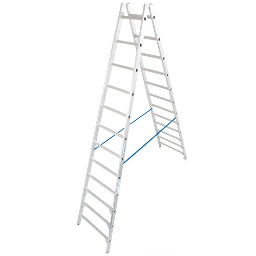 Стремянка алюминиевая двухсторонняя Krause Stabilo 2х12 ступеней (арт. 124944) от магазина ЛесКонПром.ру