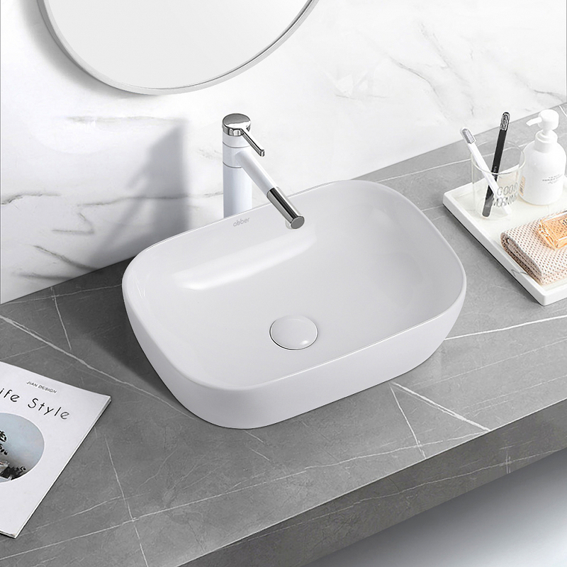 Раковина-чаша Abber Rechteck 46 AC2200 Белая от магазина ЛесКонПром.ру