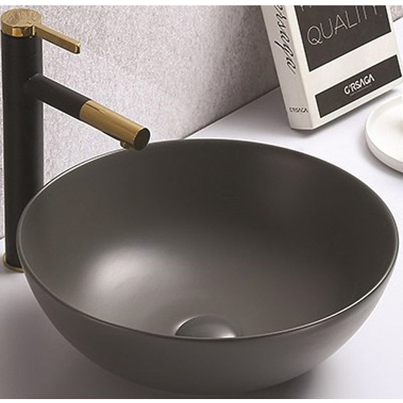 Раковина-чаша CeramaLux 41 104MDH-2 Серая от магазина ЛесКонПром.ру