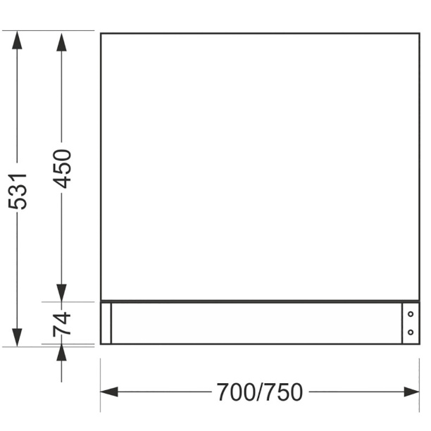Панель для ванны Cersanit 75 см боковая универсальная от магазина ЛесКонПром.ру