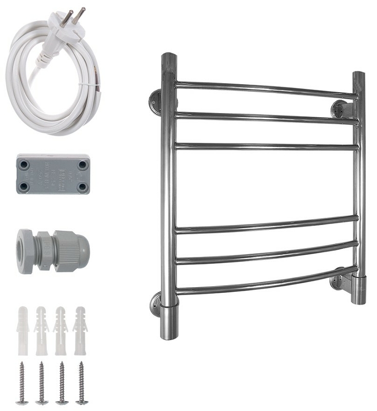 Электрический полотенцесушитель Energy Ergo 600x500 EETR0ERGO0605000000 Хром от магазина ЛесКонПром.ру