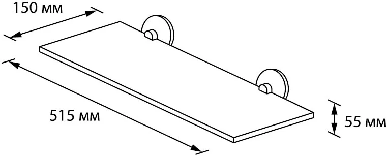 Полка Verran Ambiss 250-18 от магазина ЛесКонПром.ру
