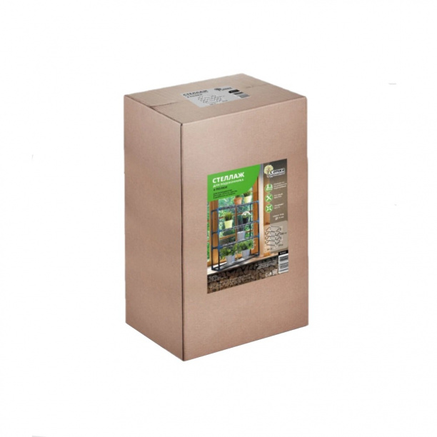 Стеллаж для подоконника 54х21х56 см 3 полки от магазина ЛесКонПром.ру