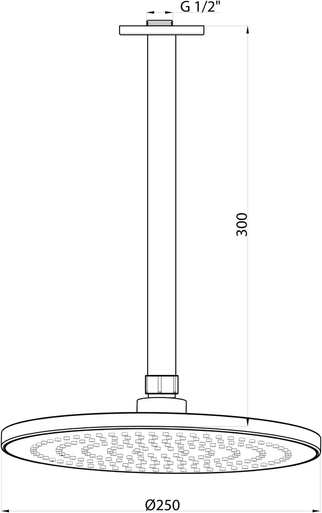 Верхний душ GPD ADS16 от магазина ЛесКонПром.ру