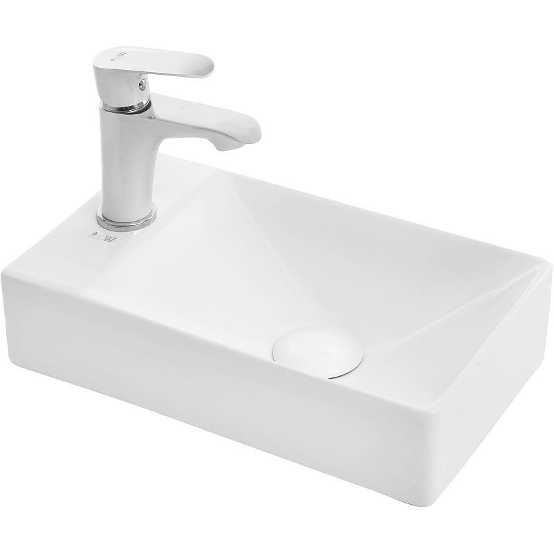 Раковина WeltWasser Aisbach 5111 L 37 10000008685 Белый глянец от магазина ЛесКонПром.ру