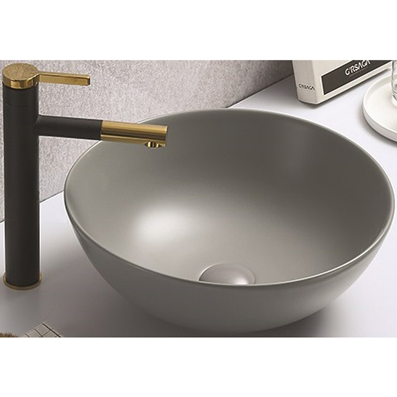 Раковина-чаша CeramaLux 41 104MH-5 Светло-серая от магазина ЛесКонПром.ру