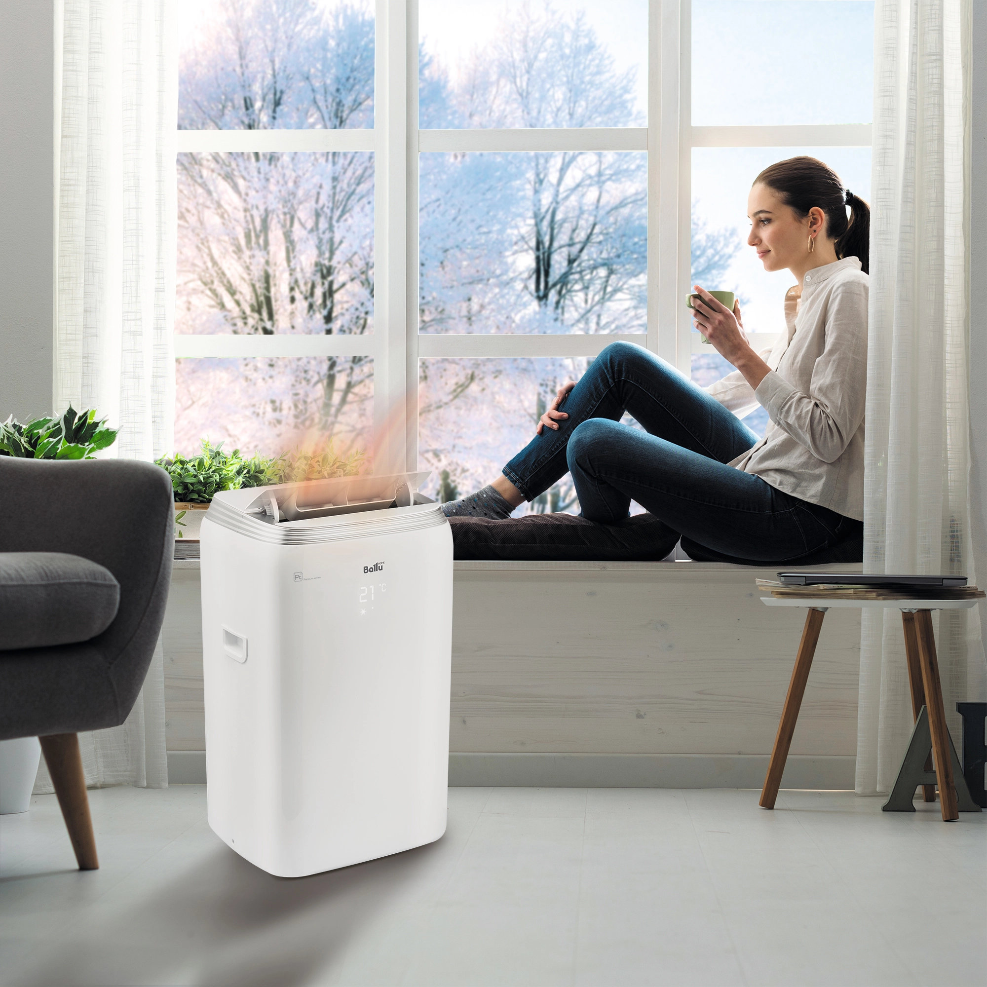 Кондиционер мобильный Ballu BPHS-08H от магазина ЛесКонПром.ру