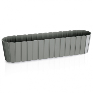 Балконный ящик пластиковый CASE серый 60х14х13 см 7,9 л